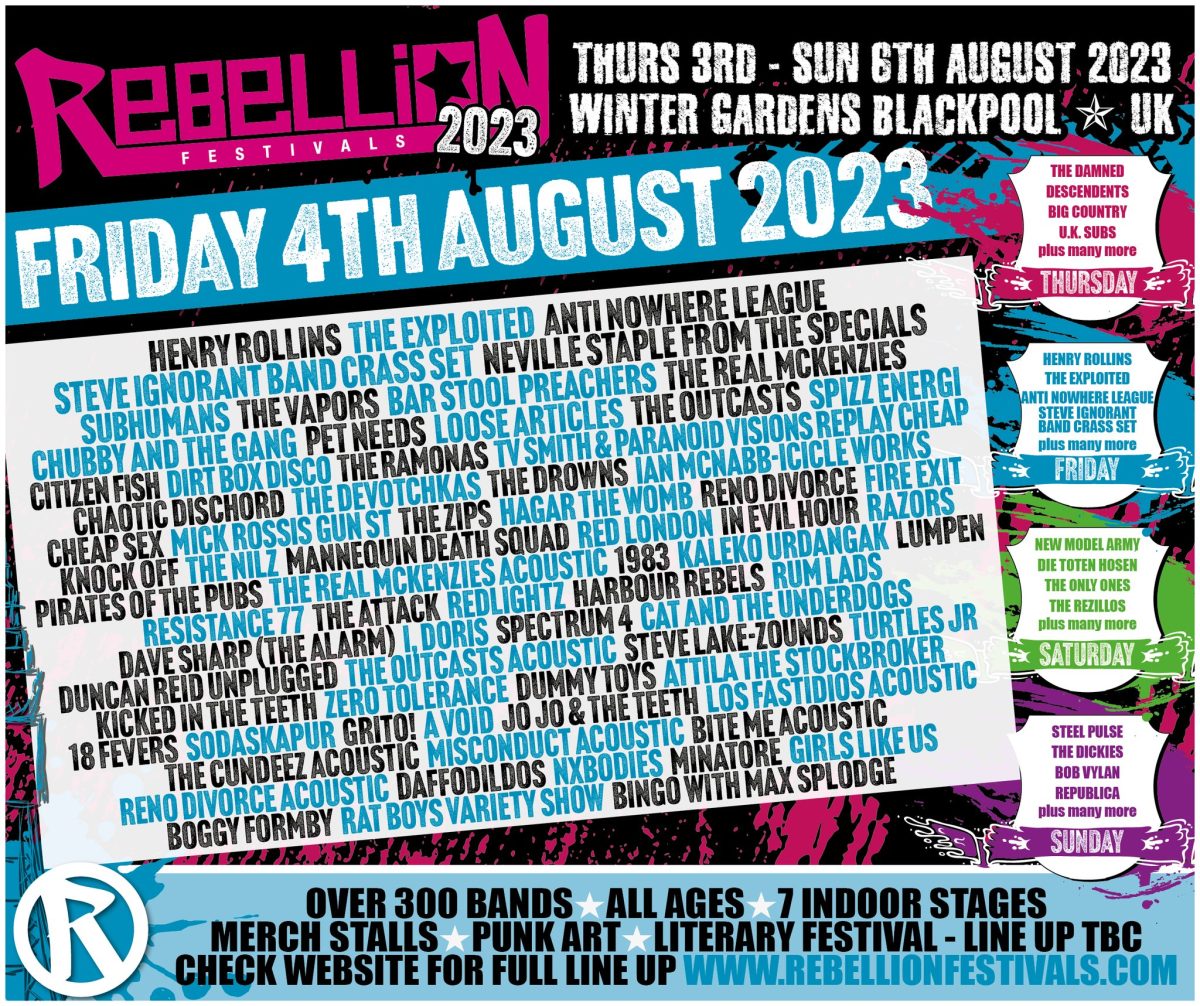 Review Rebellion Festival 2023 Day 2 Punktuation!