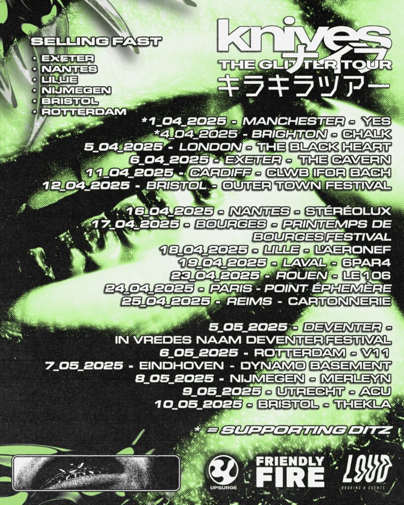 Knives GLITTER TOUR POSTER 2025