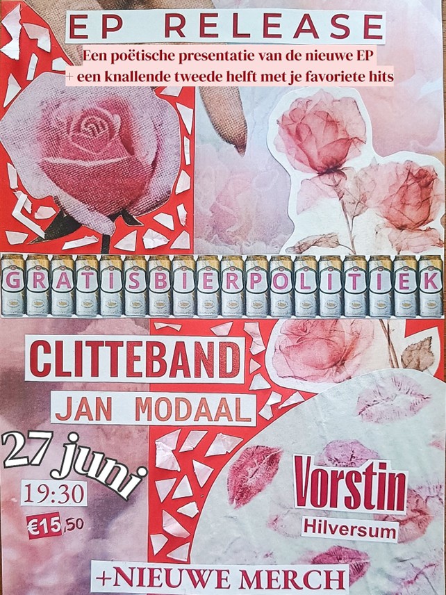 Clitteband Gratis Bier Poitiek EP show