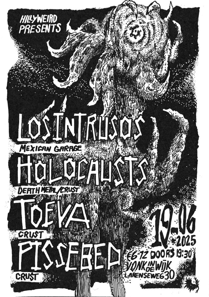 Los Intrusos concert poster