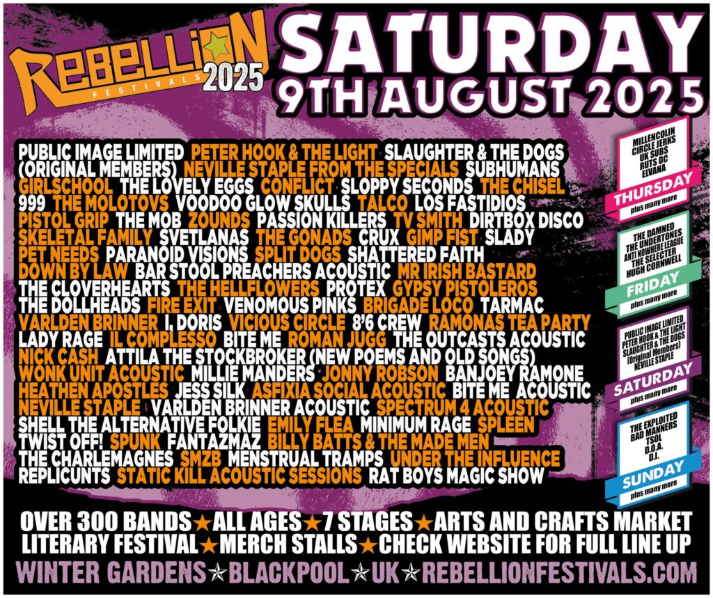 Rebellion Festival 2025 Saturday