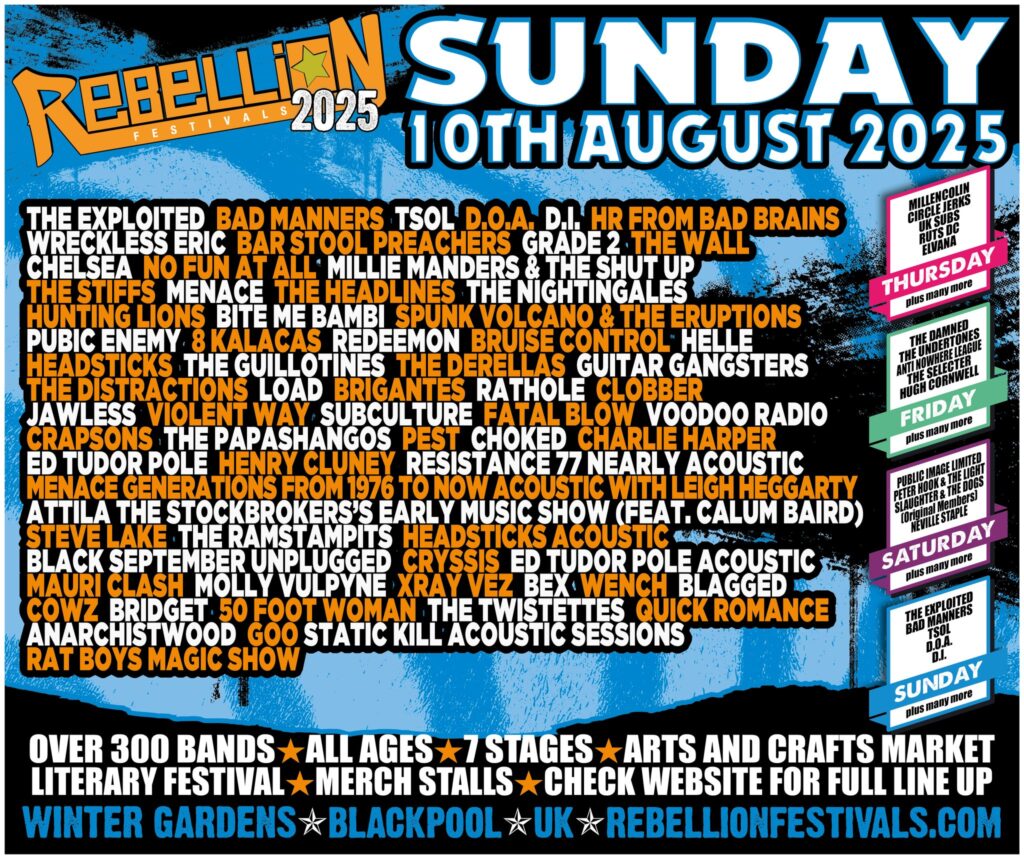 Rebellion Festival 2025 Sunday