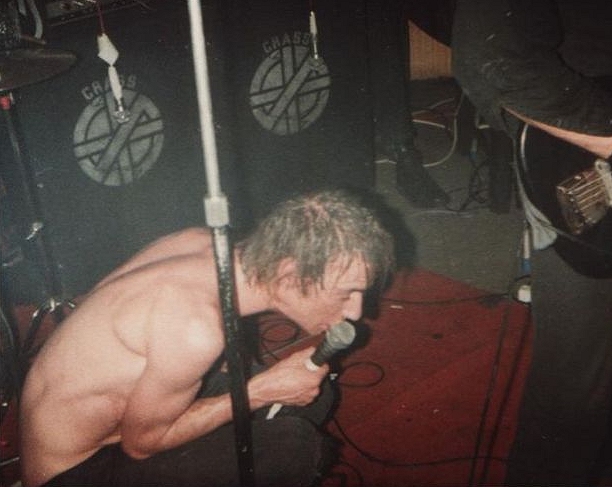 Crass - Steve Ignorant - singing in 1981
