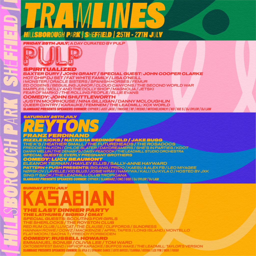 Tramlines 2025 poster