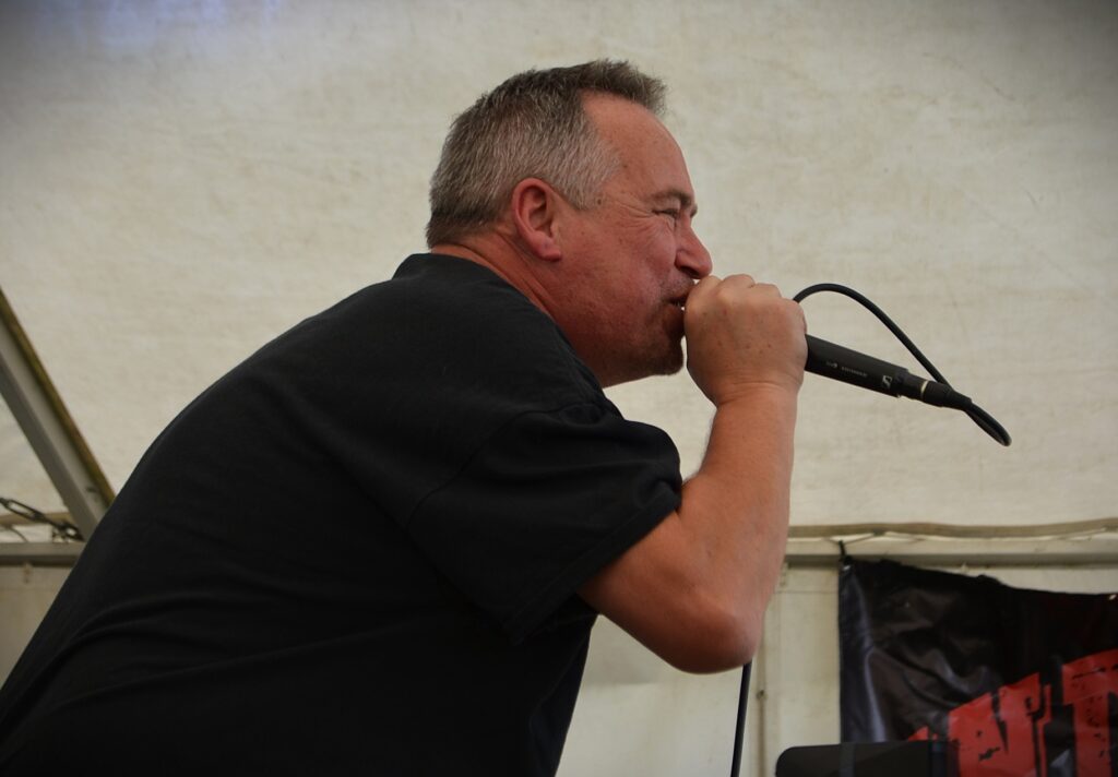 Danny 'on sound' Hawkins