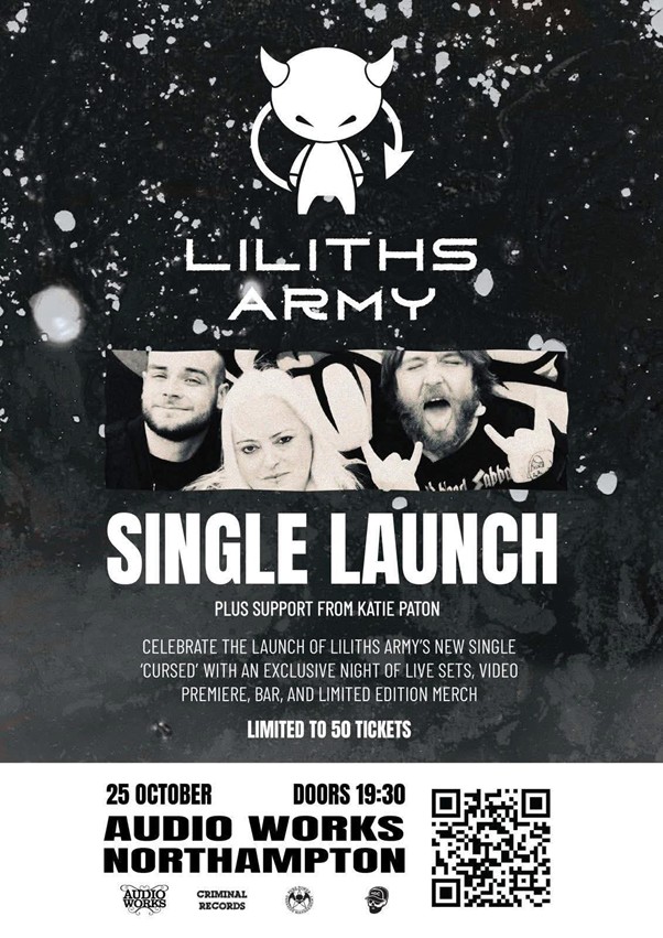 Liliths Army single launch Oct 25 poster