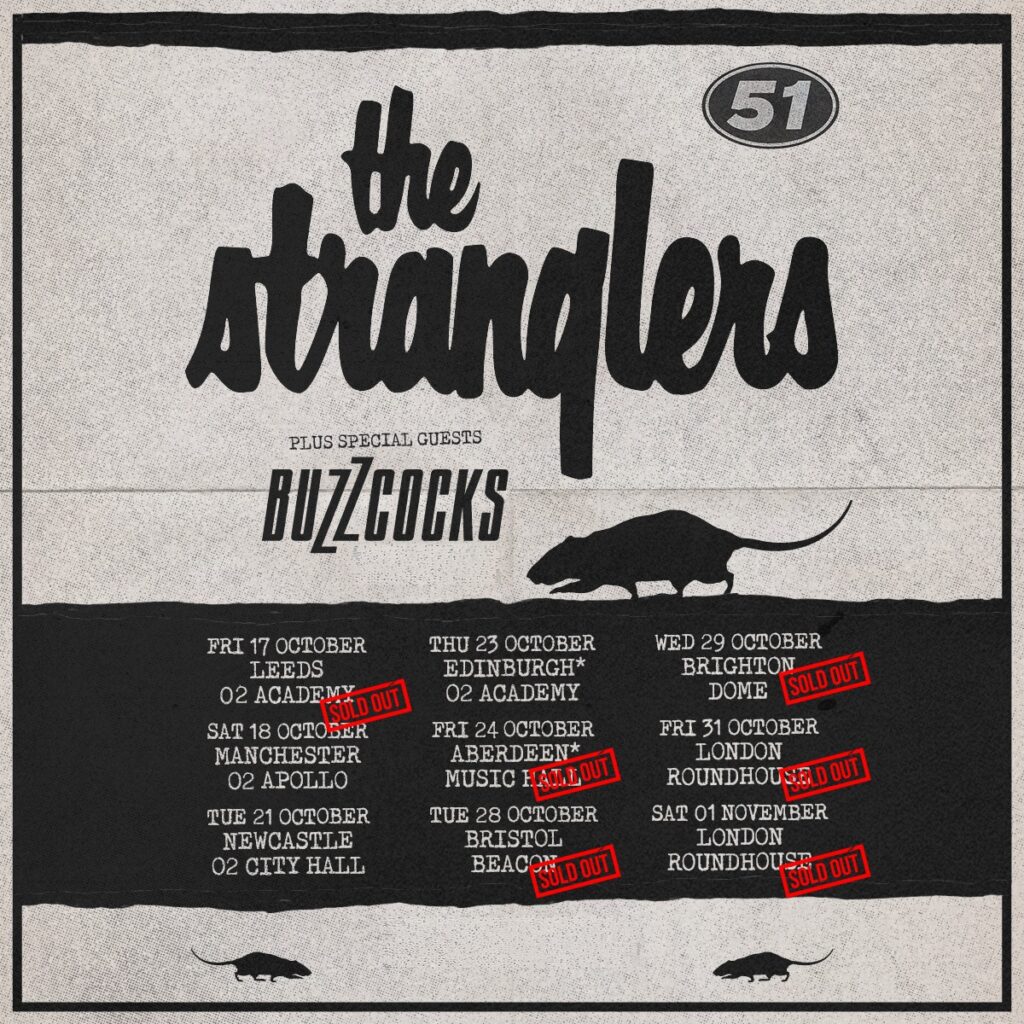 Stranglers 51 tour poster