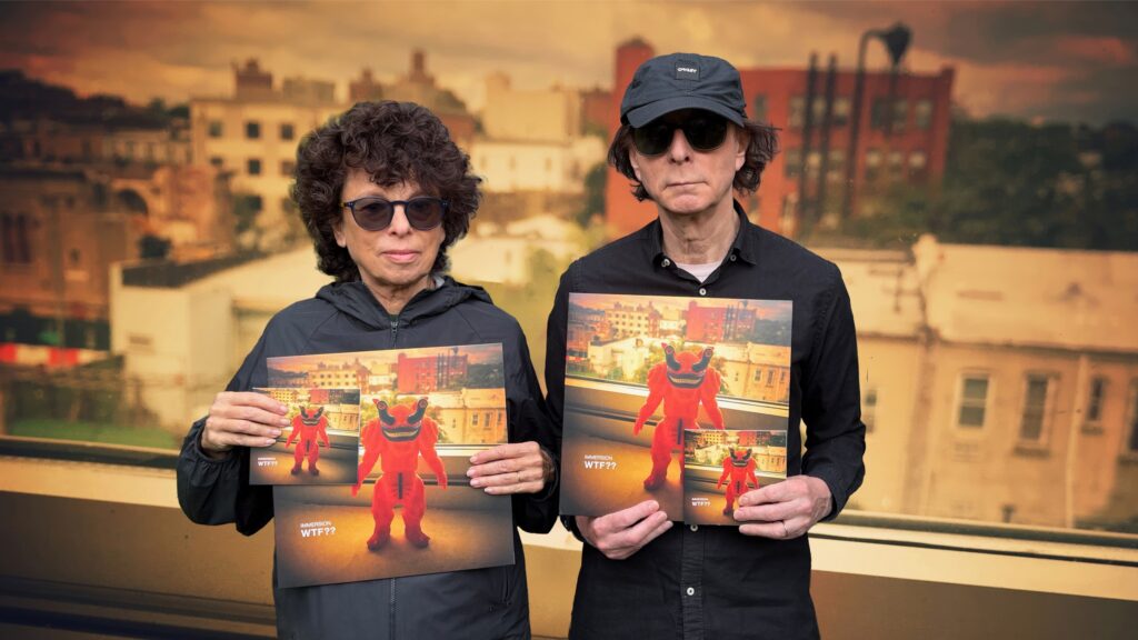 Malka and Colin with Immersion's 'WTF??' on vinyl