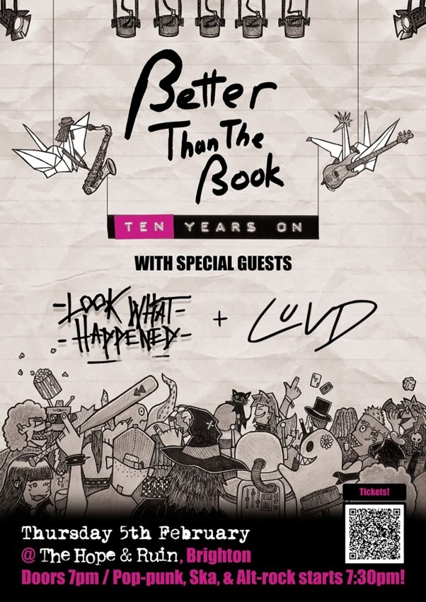 Better Than The Book gig poster Feb 2026