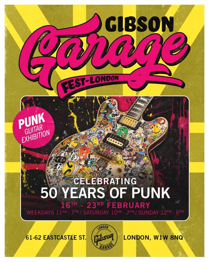 Gibson Punk Guitar exhibit 2026 poster