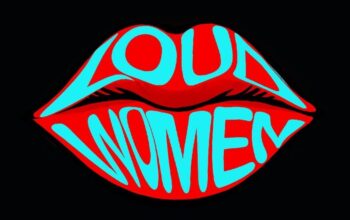 LOUD WOMEN logo on black