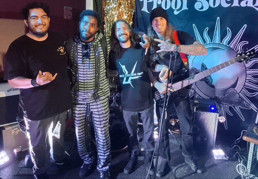 Me with local Hawaii punk band Of Earth and Mayhem