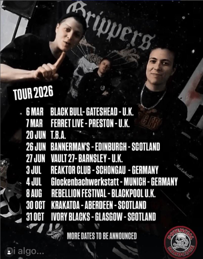 grippers 2026 tour dates