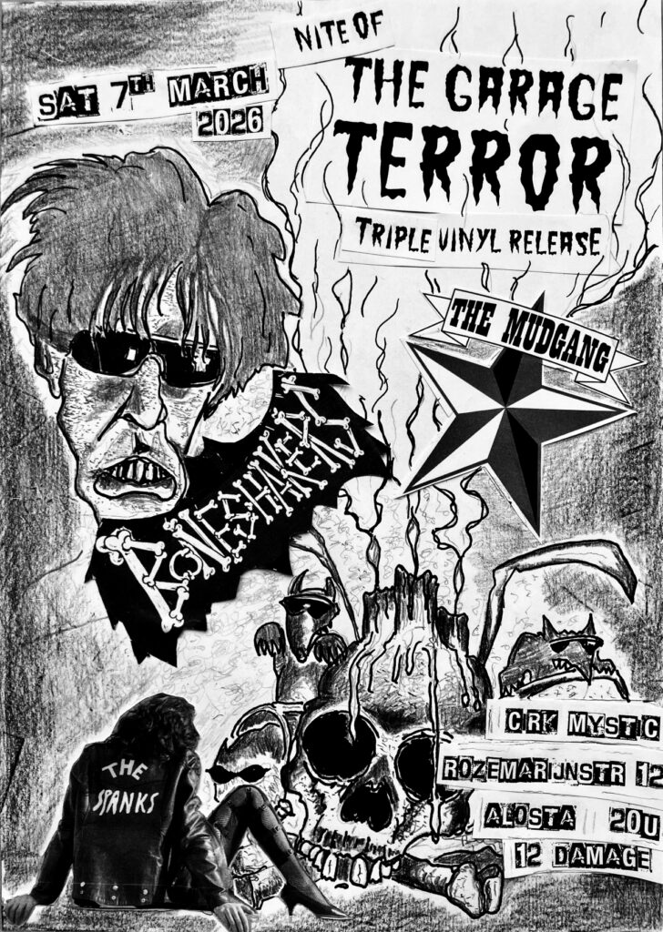 Boneshakers EP release show poster