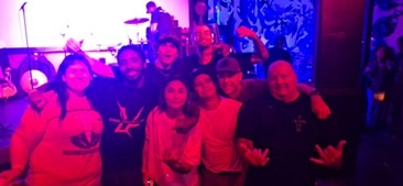 Lawerence with Hawaiian punk family