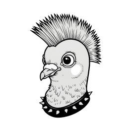 Punk Rock Pigeon Records logo