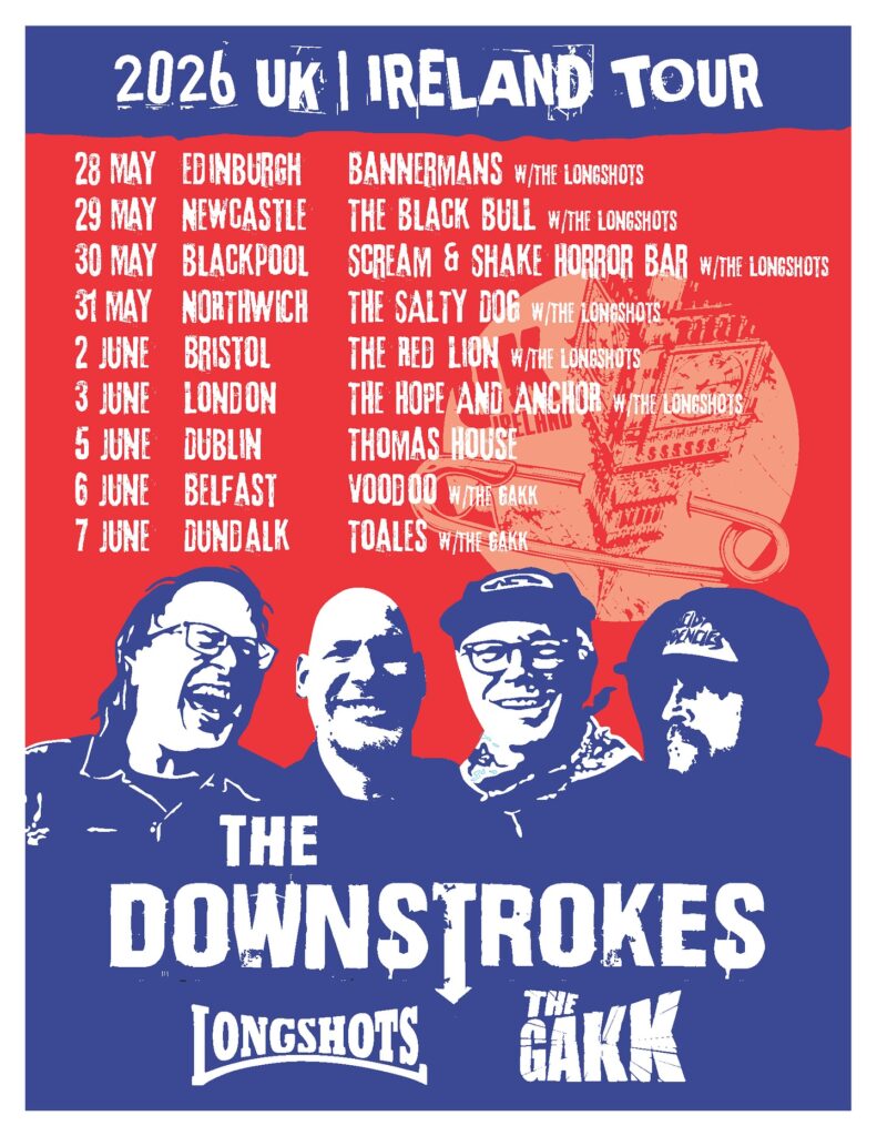 The Downstrokes - UK Ireland tour 2026 poster