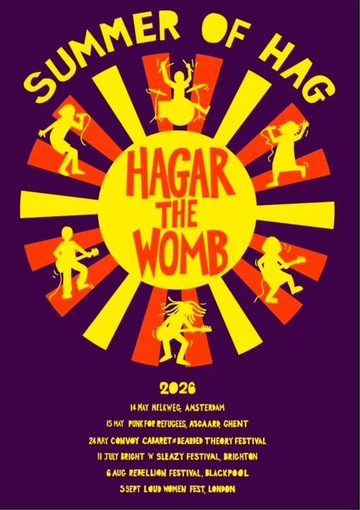 Hagar the Womb tour 2026 poster