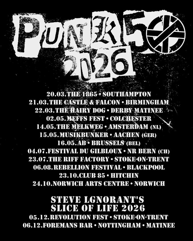 Steve Ignorant tour 2026 poster