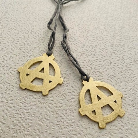 Anarchy pendants made by Susanne Bagaya