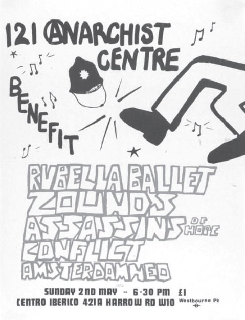 Centro Iberico benefit gig poster 1982