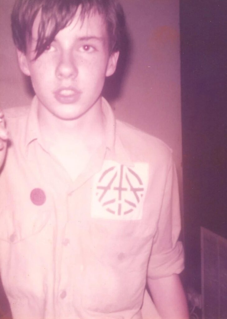 The Apostles drummer Chris Low at Centro Iberico in 1982 - photo by Nick Bullen