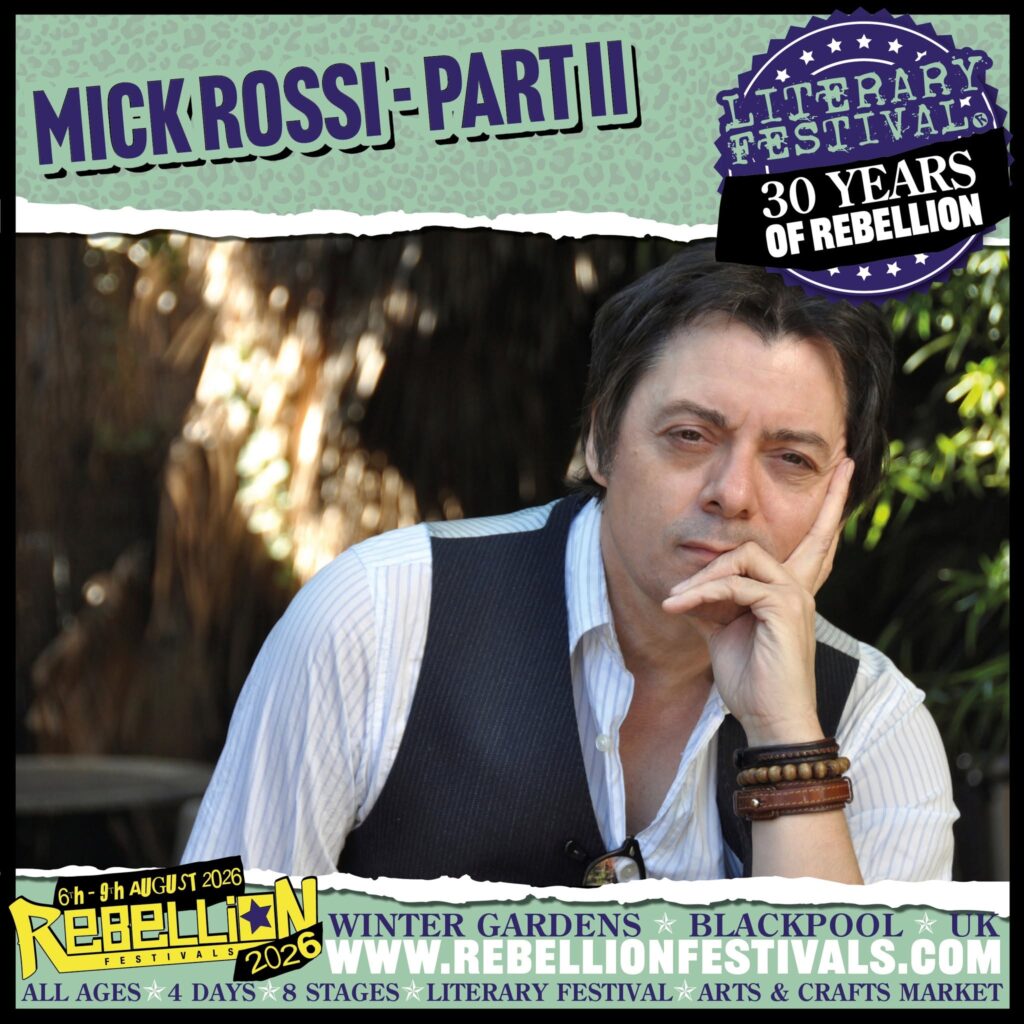 Mick Rossi - Literary stage 2026