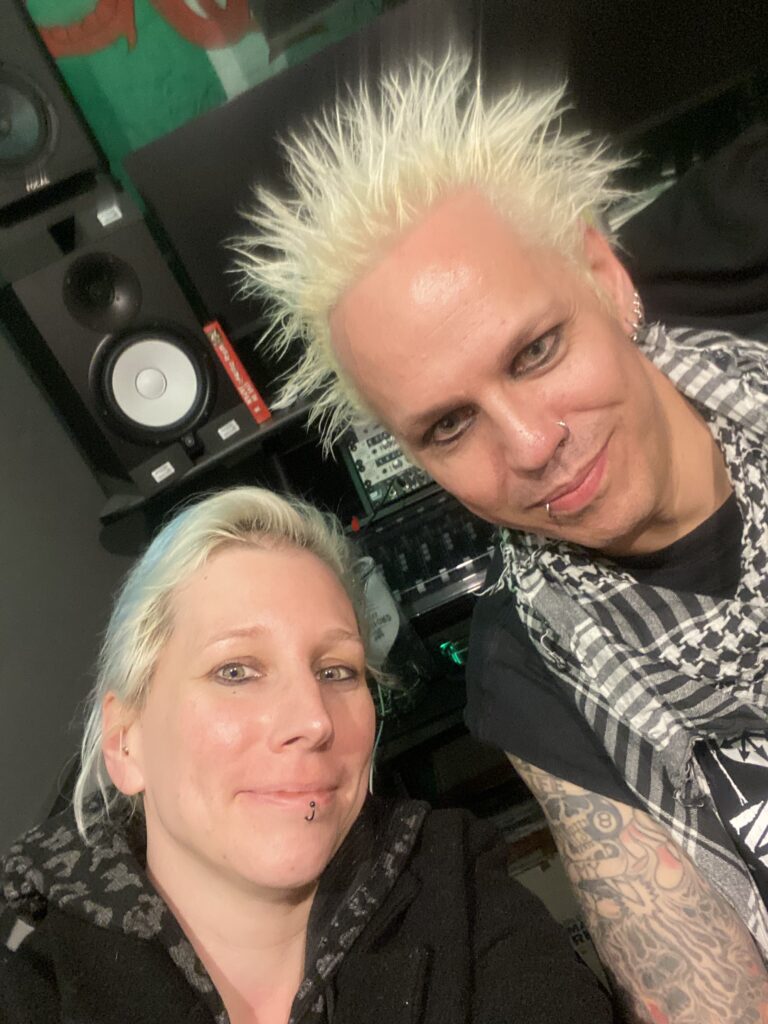 Trystan and Marie at his Recording Studio