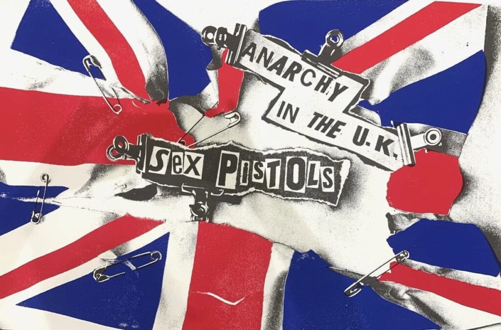 'Anarchy in the UK' design by Jamie Reid 1976