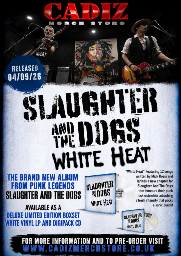 Slaughter and the Dogs 'White Heat' Cadiz poster