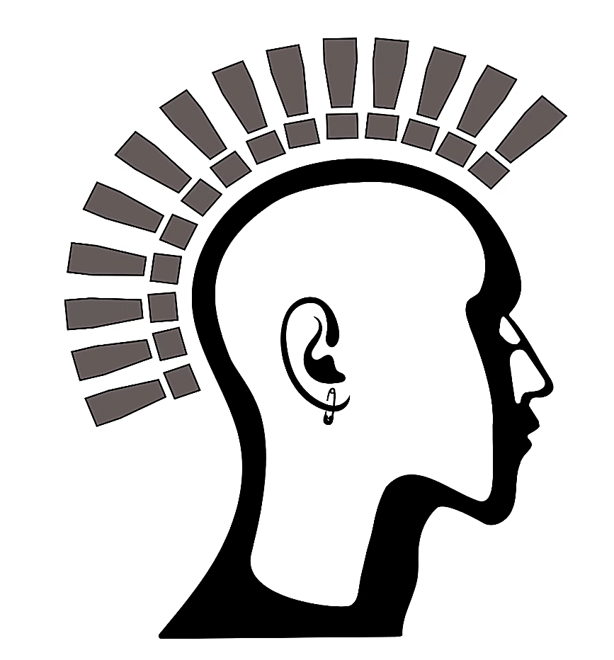 Punktuation head logo mono